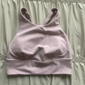 lululemon athletica Light Pink High-Neck Sports Bra